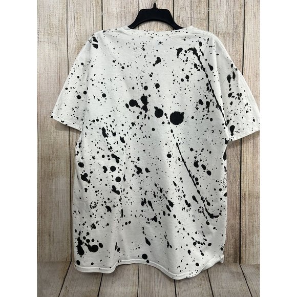 Vtg Y2K Been 100 Since Birth T-Shirt XL All Over Print Paint Splatter Delta Pro - Picture 4 of 6